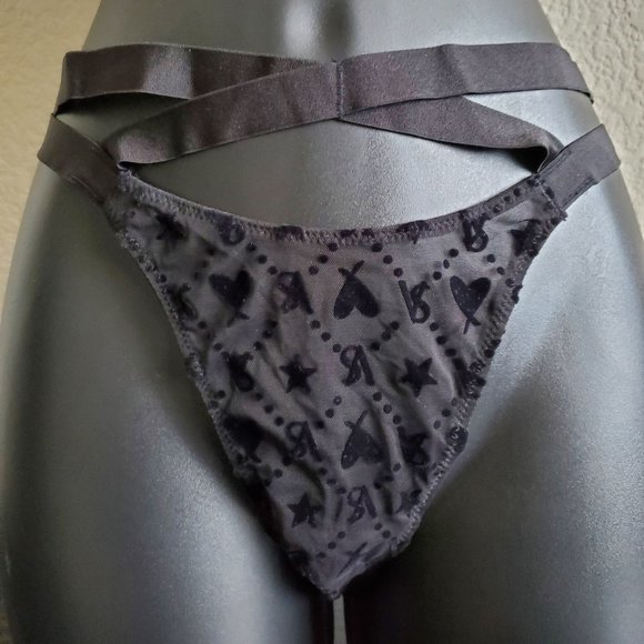 Victoria's Secret Other - VICTORIA'S SECRET BLACK VELVET BRAZILIAN PANTY